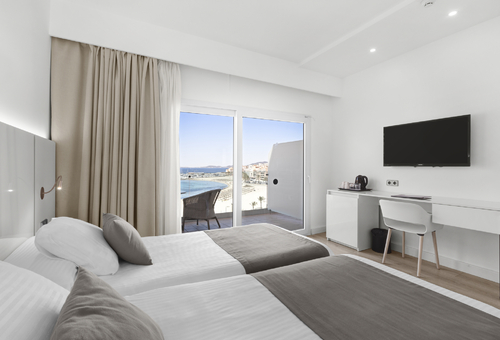Doppelzimmer mit zwei Einzelbetten im Hotel El Cid auf Mallorca