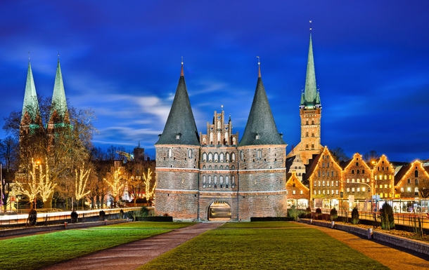 Holstentor in Lübeck, Deutschland